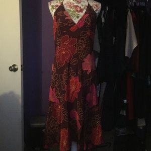 Floral halter dress, great for spring & summer